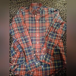 Ralph Lauren Short Sleeve Button Down Shirt Mens Size XL